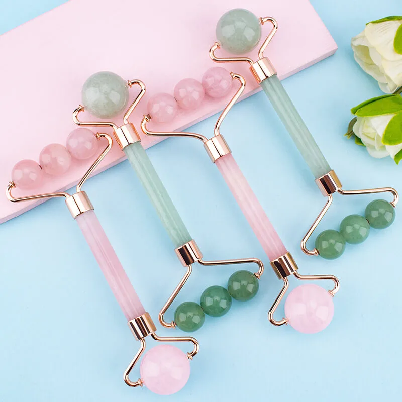 Rose Quartz Jade Roller For Skin
