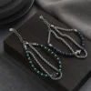 Stainless Steel Bracelet Beads Double Chains
