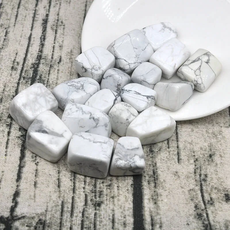 Tumbled Howlite Crystals Stones Wholesale – Bild 3