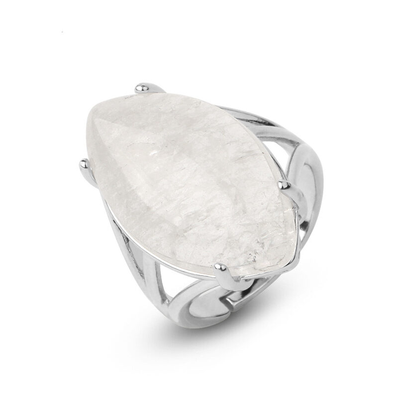 crystal ring polished stone