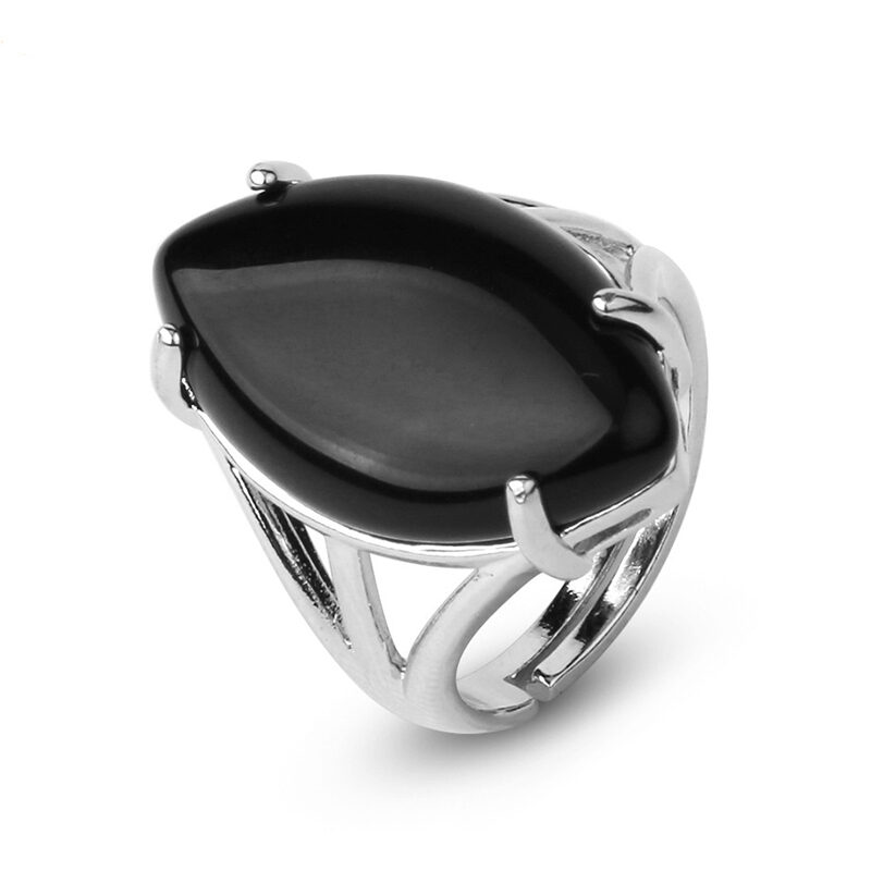 crystal ring polished stone