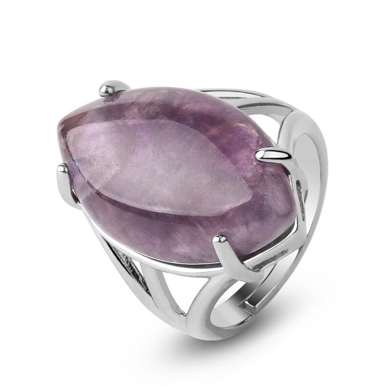 crystal ring polished stone