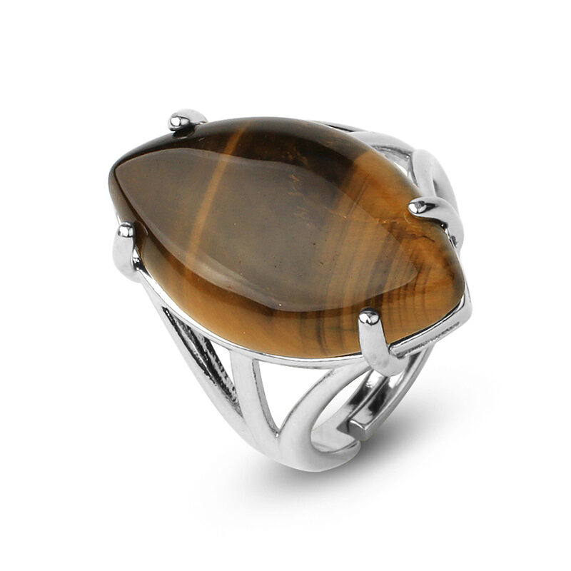 crystal ring polished stone