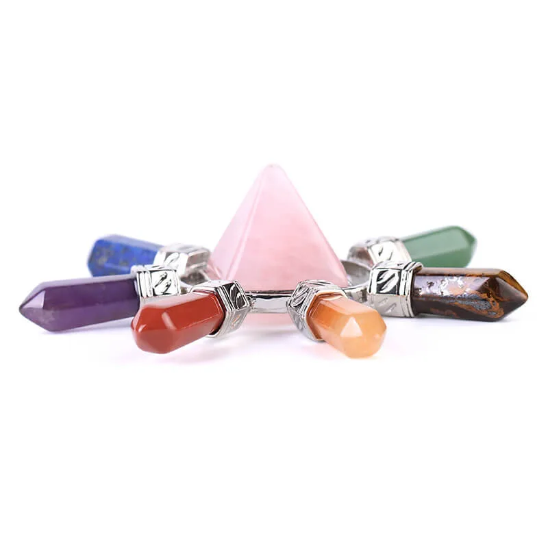 pyramid towers colorful