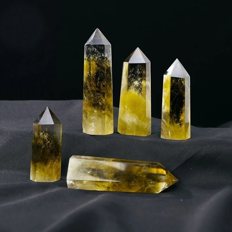 Brazil Citrine Crystal Tower Crystal Energy Stone 4