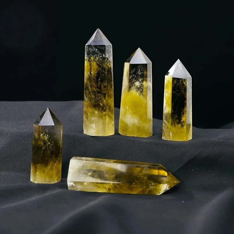 Brazil Citrine Tower Crystal Energy Stone - 画像 (5)