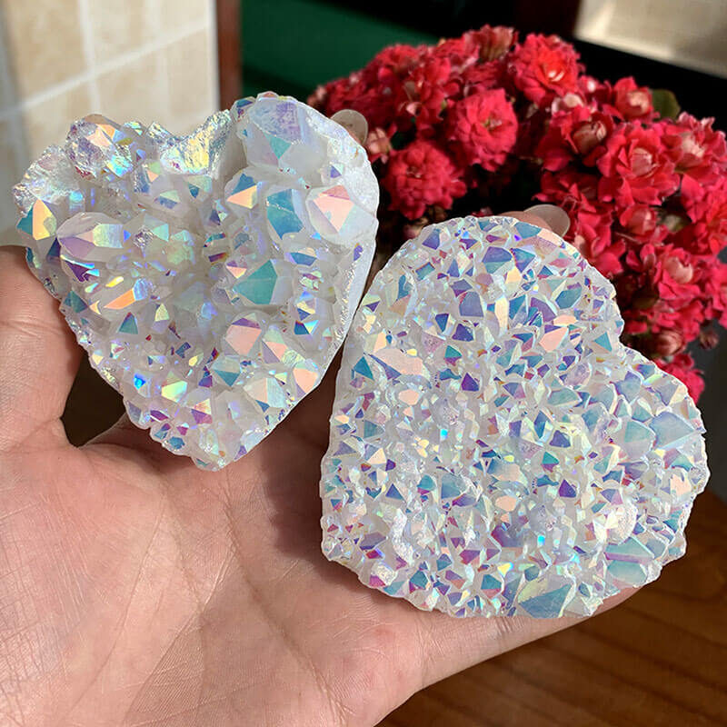 Cluster Love Aura Quartz 5