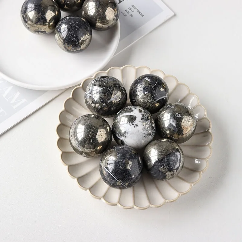 عرض بديل لـ Natural Healing Ball Pyrite Reiki Crystal Sphere