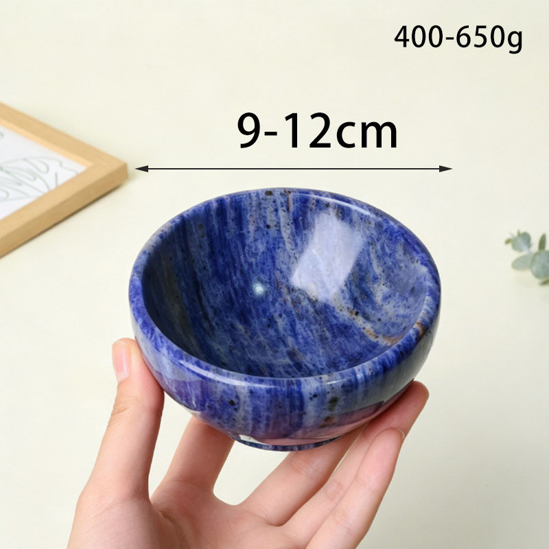 Alternative view of Natural Small Sodalite Bowl Crystal