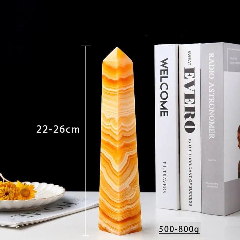 ⁦Natural Large Yellow Calcite Point Tower⁩ - الصورة ⁦4⁩