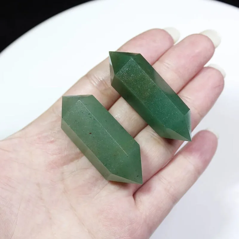 Green Aventurine Quartz Crystal Point Healing Stone - Afbeelding 2
