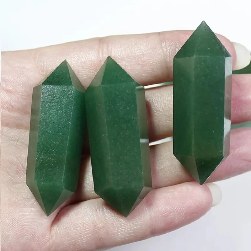Green Aventurine Quartz Crystal Point Healing Stone - Afbeelding 4