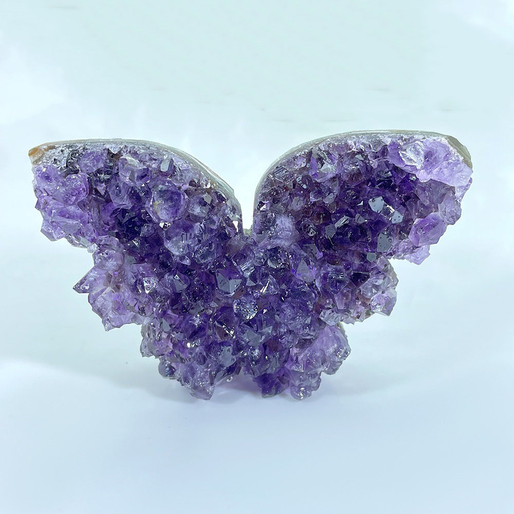Amethyst Cluster Butterfly Decor - immagine 4
