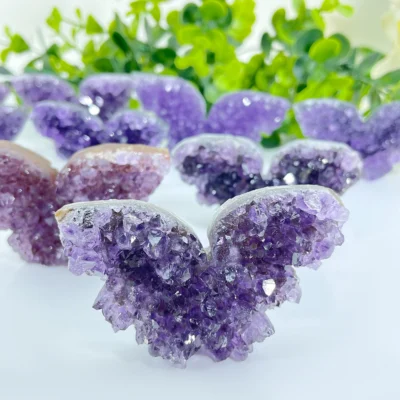 Amethyst Cluster Butterfly Show 4