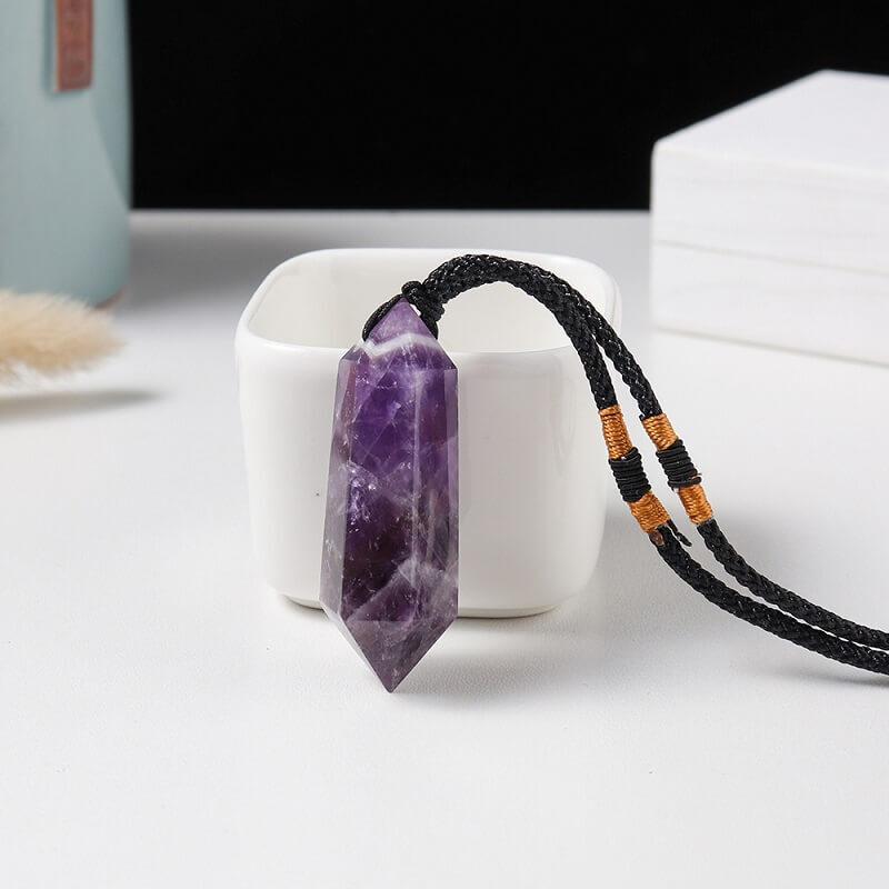 Dream Amethyst Healing Pointed Pendant