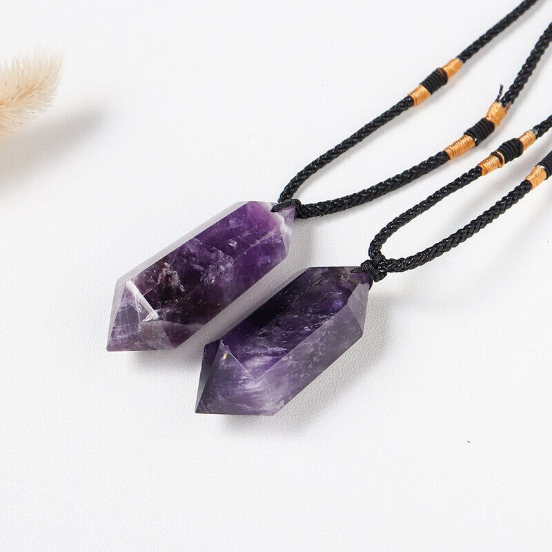 Dream Amethyst Healing Pointed Pendant