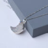 Plating Moon Cluster Necklace For Woman