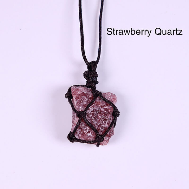 Reiki Net Pocket Pendant Crystal Necklace 1