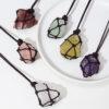 Reiki Net Pocket Pendant Crystal Necklace