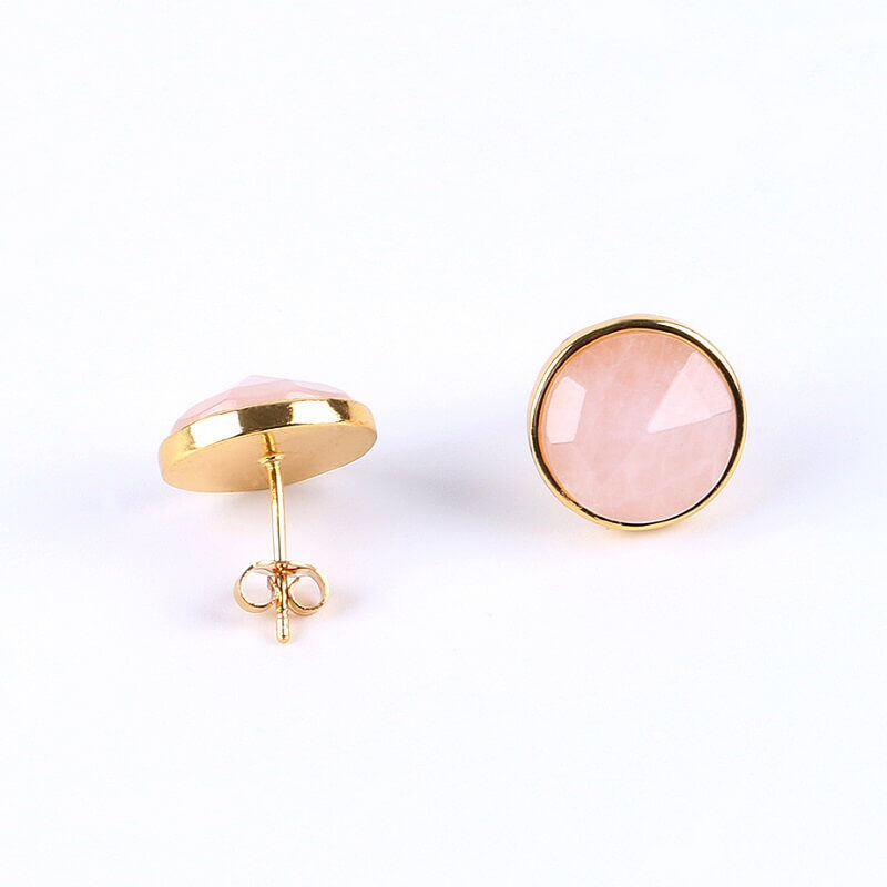 Round Crystal Stud Earrings 7