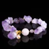 amethyst bracelet natural raw stone