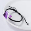 amethyst bracelet braided suquare stone