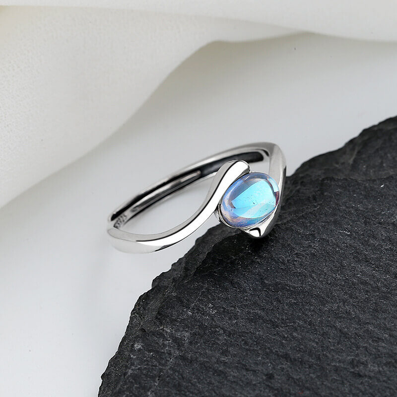 moonstone ring sterling silver