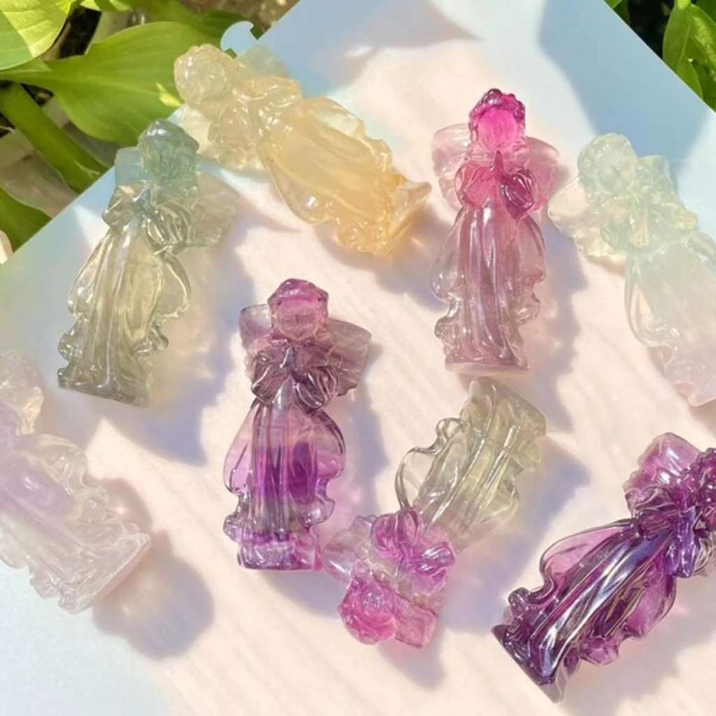 Angel Fluorite Crystal Craft Gift 2