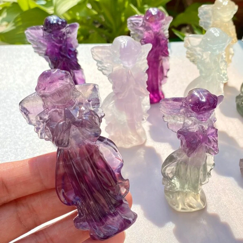 Angel Fluorite Crystal Craft Gift 3