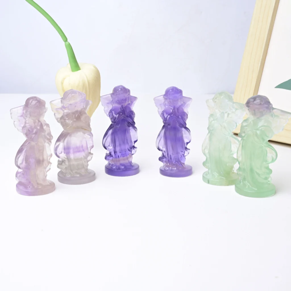 Angel Fluorite Crystal Craft Gift 5