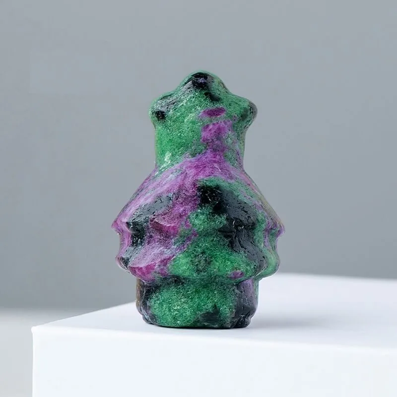 Natural Mini Crystal Christmas Tree Carving - Imagen 7