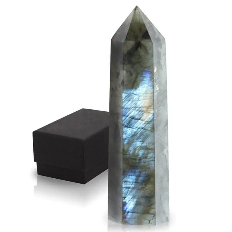Labradorite Tower Healing Crystal Wand - 이미지 2