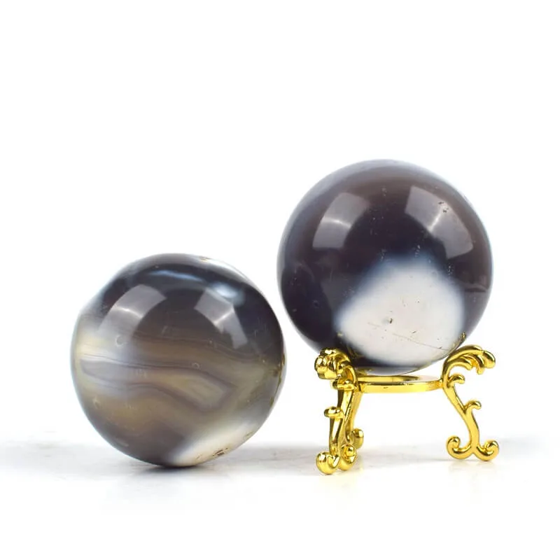 عرض بديل لـ Orca Agate Sphere Crystal Orca Agate Ball
