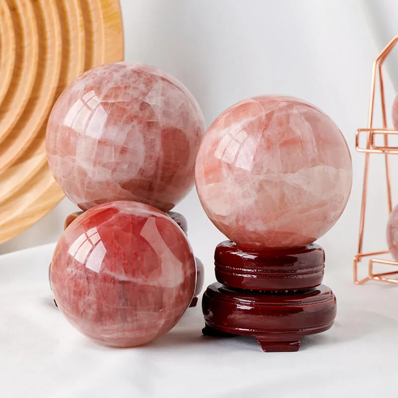 Red Crystal Ball Sphere Bulk