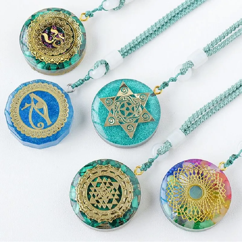 Crystal Orgone Stone Pendant Fashion Necklace