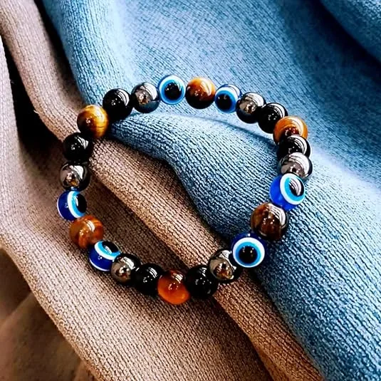 Alternatief beeld van Fashion Tiger Eye Bracelets Obsidian Stone Bulk