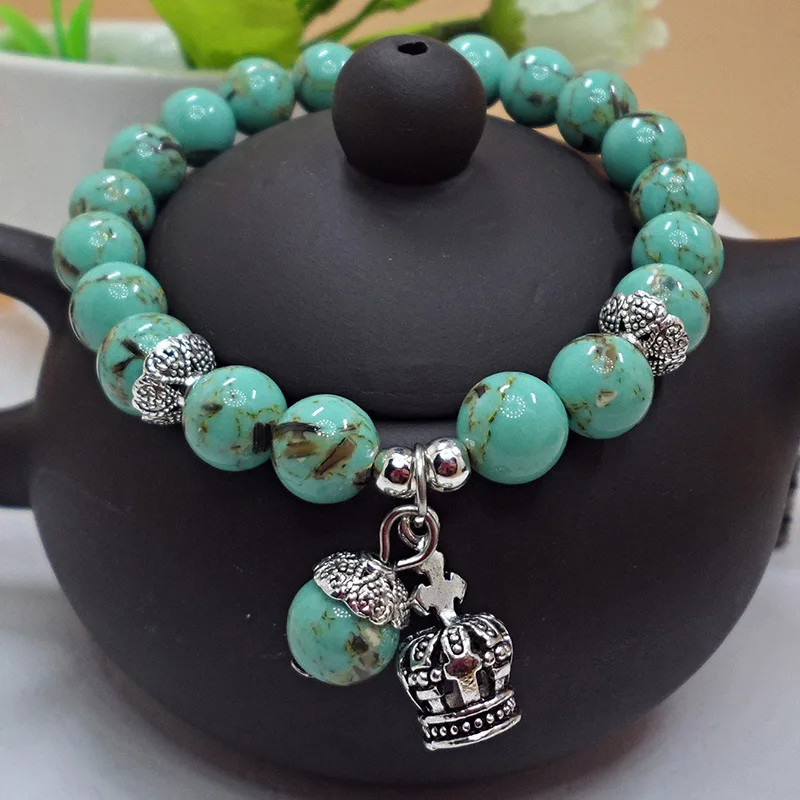 Natural Stone Beads Turquoise Bracelet Jewelleryの別ビュー