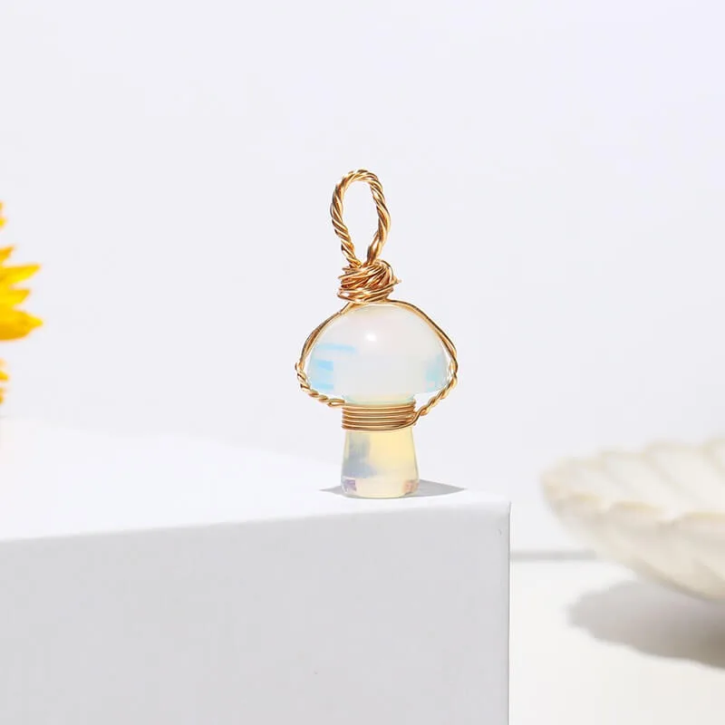 Mini Mushroom Necklace Wholesale Crystal - 画像 (18)