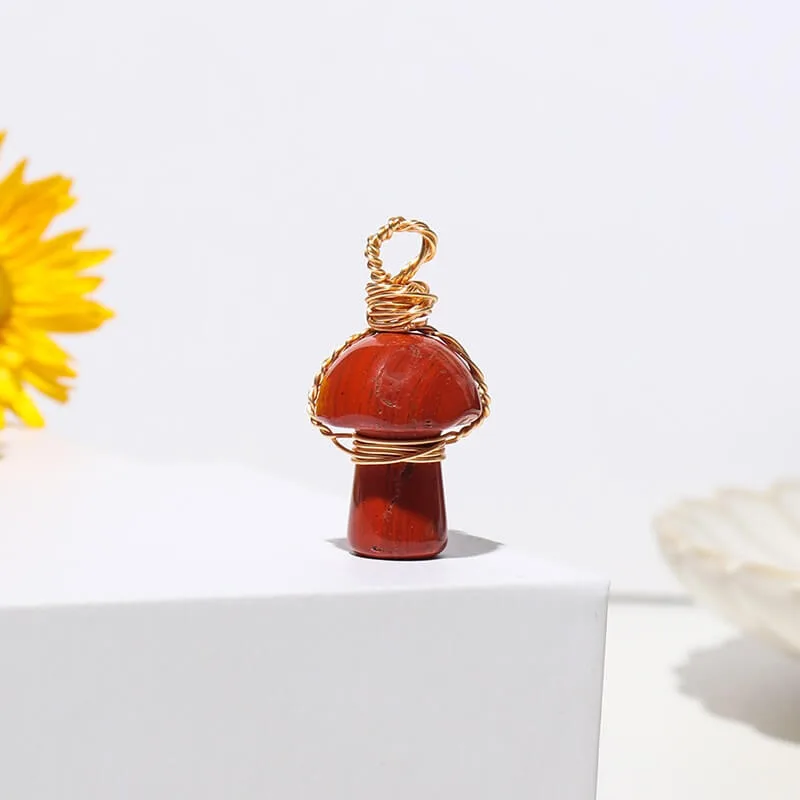 Mini Mushroom Necklace Wholesale Crystal - 画像 (8)