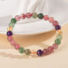 Multi Color Strawberry Quartz Bracelet 1