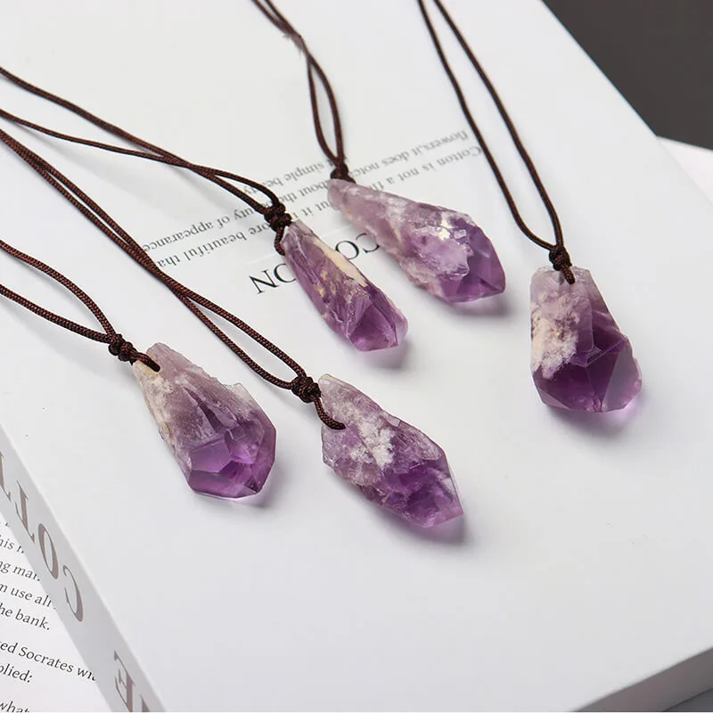 Amethyst Point Necklace Pendant Bulk Buy