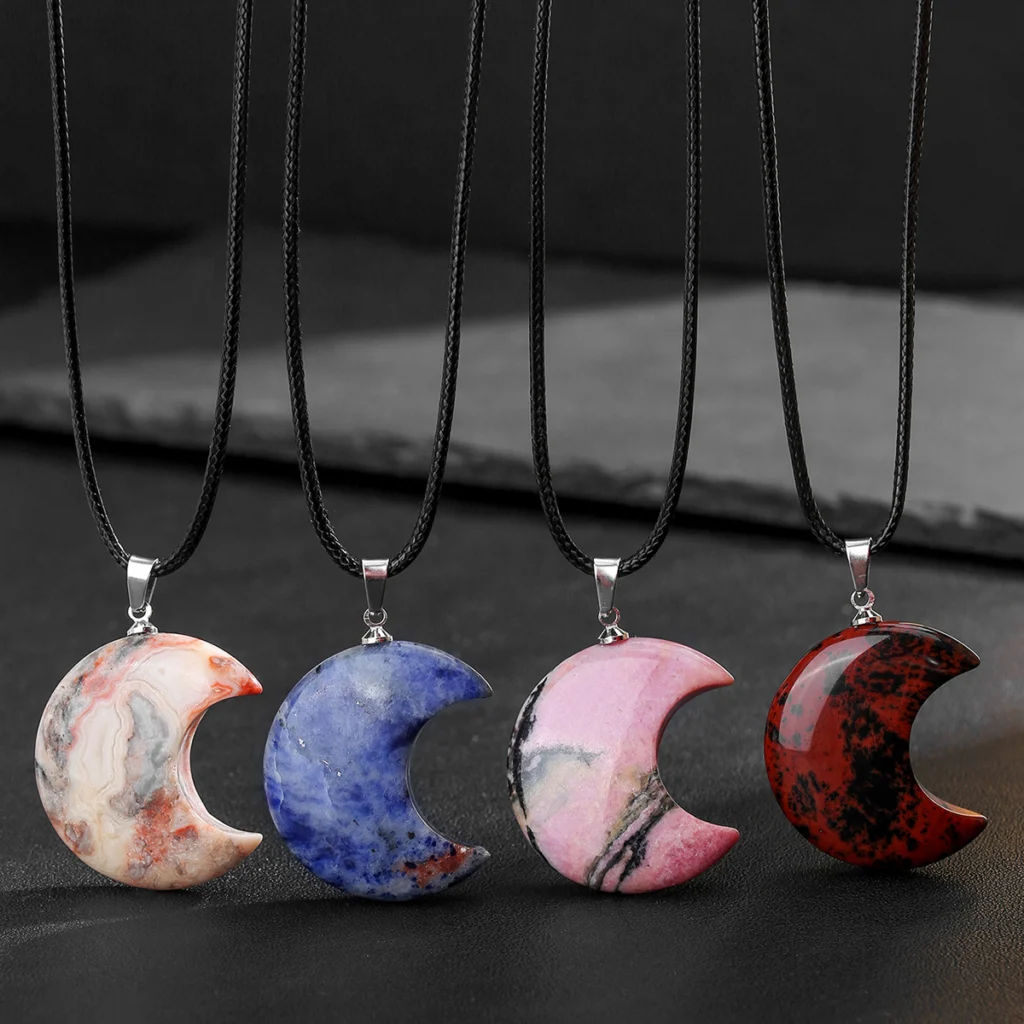 Moon Crystal Necklace Pendant