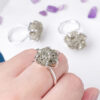 Natural Chalcopyrite Crystal Rings Wholesale 5