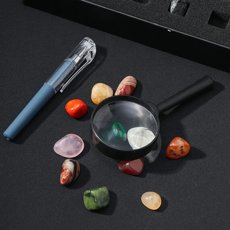 43 Pieces Rock and Mineral Collection Gemstones Crystals Kit - 이미지 4