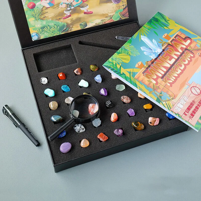 43 Pieces Rock and Mineral Collection Gemstones Crystals Kit - 이미지 2