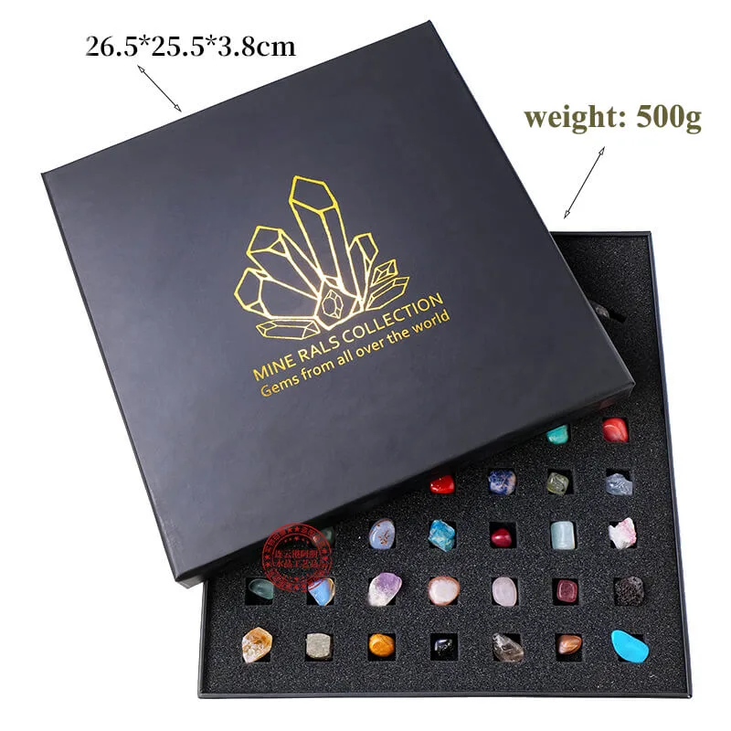 43 Pieces Rock and Mineral Collection Gemstones Crystals Kit - 이미지 5