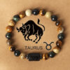 Constellation Horoscope Star Sign Bracelet Tiger Eye Jasper Stone 5