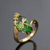 Elegant Dragonfly Zirconia Copper Ring 3