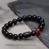 Natural Black Onyx Stone Zodiac Bracelet for Men 6