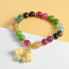 Natural Crystal Colourful Tourmaline Bracelet Bell Orchid Pendant 2